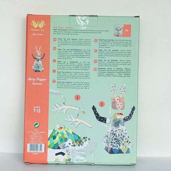 New Sealed Djeco Handicraft -Arty Paper Forest Spirits-Shaman 🪶7+ - Picture 9 of 13